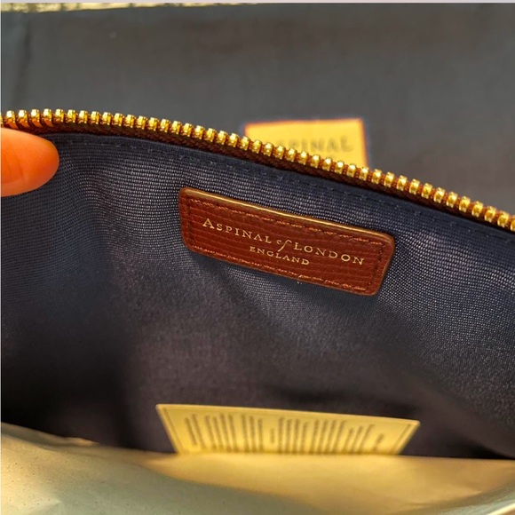 ASPINAL OF LONDON
Large Essential lizard-embossed leather flat pouch - Picture 6 of 7